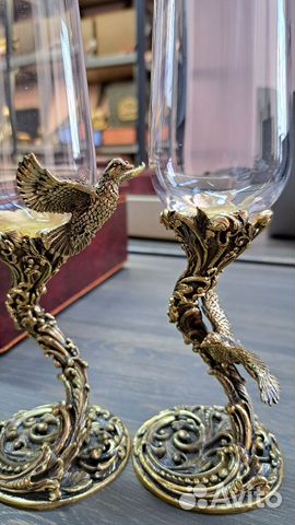 Бокалы для шампанского «Голубки» купить с доставкой Бокалы для шампанского «Голубки»